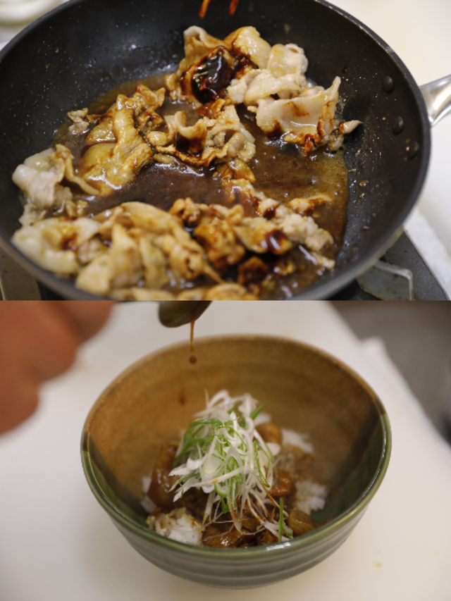 豚バラのプルーン丼 ご飯もの 田村隆のあなたも作れる本格和食 Epirecipe エピレシピ