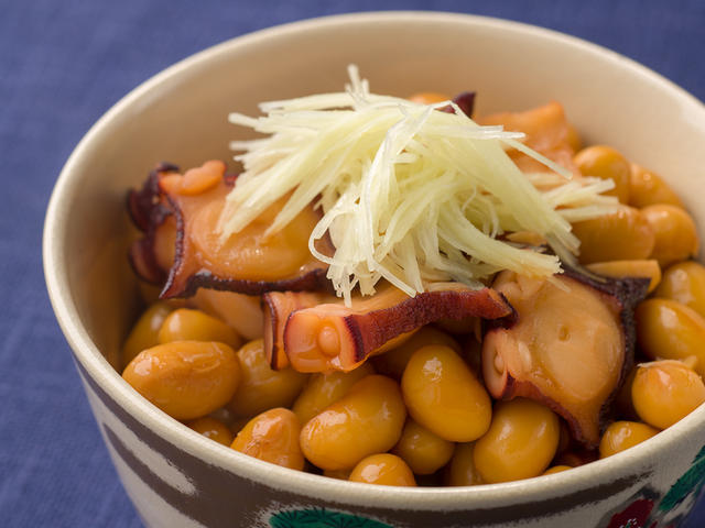 タコと大豆の煮込み 野菜のおかず 田村隆のあなたも作れる本格和食 Epirecipe エピレシピ